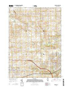 Winnebago Illinois Current topographic map, 1:24000 scale, 7.5 X 7.5 Minute, Year 2015