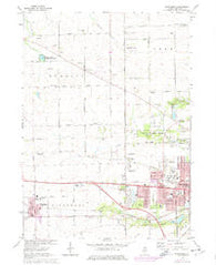 Winnebago Illinois Historical topographic map, 1:24000 scale, 7.5 X 7.5 Minute, Year 1971