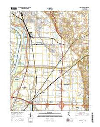 Wood River Illinois Current topographic map, 1:24000 scale, 7.5 X 7.5 Minute, Year 2015