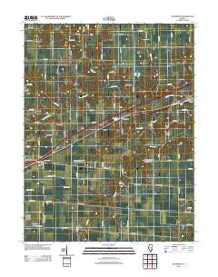 Woodbury Illinois Historical topographic map, 1:24000 scale, 7.5 X 7.5 Minute, Year 2012
