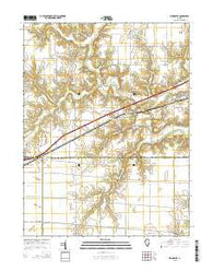 Woodbury Illinois Current topographic map, 1:24000 scale, 7.5 X 7.5 Minute, Year 2015