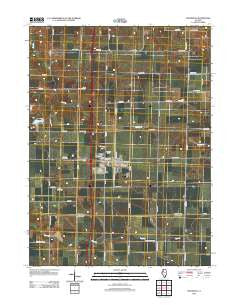 Woodhull Illinois Historical topographic map, 1:24000 scale, 7.5 X 7.5 Minute, Year 2012