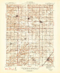 Woodhull Illinois Historical topographic map, 1:62500 scale, 15 X 15 Minute, Year 1947