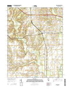 Woodlawn Illinois Current topographic map, 1:24000 scale, 7.5 X 7.5 Minute, Year 2015