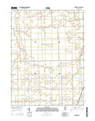 Woodworth Illinois Current topographic map, 1:24000 scale, 7.5 X 7.5 Minute, Year 2015