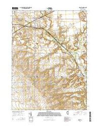 Wyanet Illinois Current topographic map, 1:24000 scale, 7.5 X 7.5 Minute, Year 2015