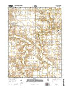 Wyoming Illinois Current topographic map, 1:24000 scale, 7.5 X 7.5 Minute, Year 2015