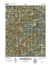 Xenia Illinois Historical topographic map, 1:24000 scale, 7.5 X 7.5 Minute, Year 2012