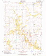 Xenia NE Illinois Historical topographic map, 1:24000 scale, 7.5 X 7.5 Minute, Year 1968