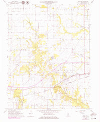 Xenia NE Illinois Historical topographic map, 1:24000 scale, 7.5 X 7.5 Minute, Year 1968