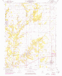 Xenia Illinois Historical topographic map, 1:24000 scale, 7.5 X 7.5 Minute, Year 1968
