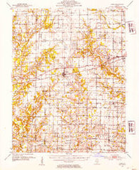 Xenia Illinois Historical topographic map, 1:62500 scale, 15 X 15 Minute, Year 1952