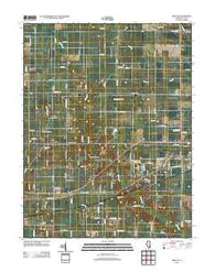 Xenia NE Illinois Historical topographic map, 1:24000 scale, 7.5 X 7.5 Minute, Year 2012