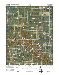 Xenia NE Illinois Historical topographic map, 1:24000 scale, 7.5 X 7.5 Minute, Year 2012