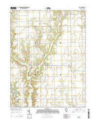 Yale Illinois Current topographic map, 1:24000 scale, 7.5 X 7.5 Minute, Year 2015
