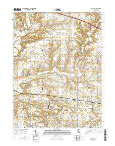 Yates City Illinois Current topographic map, 1:24000 scale, 7.5 X 7.5 Minute, Year 2015