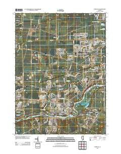 Yorkville Illinois Historical topographic map, 1:24000 scale, 7.5 X 7.5 Minute, Year 2012