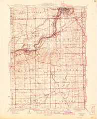 Yorkville Illinois Historical topographic map, 1:62500 scale, 15 X 15 Minute, Year 1925