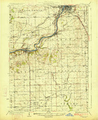 Yorkville Illinois Historical topographic map, 1:62500 scale, 15 X 15 Minute, Year 1925