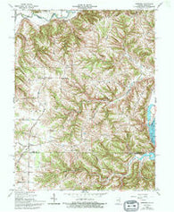 Aberdeen Indiana Historical topographic map, 1:24000 scale, 7.5 X 7.5 Minute, Year 1965