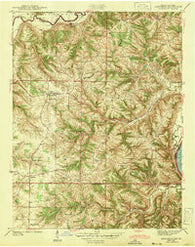 Aberdeen Indiana Historical topographic map, 1:24000 scale, 7.5 X 7.5 Minute, Year 1943