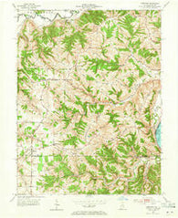 Aberdeen Indiana Historical topographic map, 1:24000 scale, 7.5 X 7.5 Minute, Year 1953