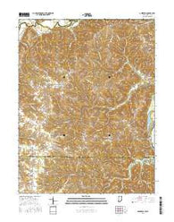 Aberdeen Indiana Current topographic map, 1:24000 scale, 7.5 X 7.5 Minute, Year 2016