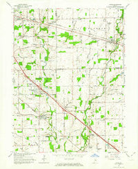 Acton Indiana Historical topographic map, 1:24000 scale, 7.5 X 7.5 Minute, Year 1962
