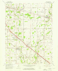 Acton Indiana Historical topographic map, 1:24000 scale, 7.5 X 7.5 Minute, Year 1962