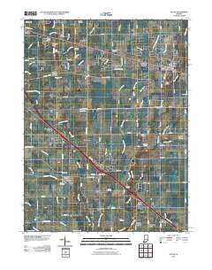 Acton Indiana Historical topographic map, 1:24000 scale, 7.5 X 7.5 Minute, Year 2010