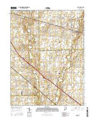 Acton Indiana Current topographic map, 1:24000 scale, 7.5 X 7.5 Minute, Year 2016