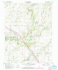 Adams Indiana Historical topographic map, 1:24000 scale, 7.5 X 7.5 Minute, Year 1959