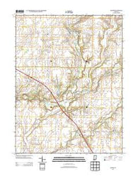 Adams Indiana Historical topographic map, 1:24000 scale, 7.5 X 7.5 Minute, Year 2013