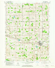 Akron Indiana Historical topographic map, 1:24000 scale, 7.5 X 7.5 Minute, Year 1962