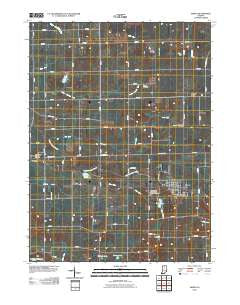Akron Indiana Historical topographic map, 1:24000 scale, 7.5 X 7.5 Minute, Year 2010