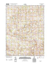 Akron Indiana Historical topographic map, 1:24000 scale, 7.5 X 7.5 Minute, Year 2013