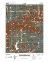 Alamo Indiana Historical topographic map, 1:24000 scale, 7.5 X 7.5 Minute, Year 2010