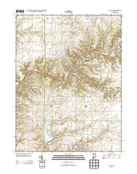Alamo Indiana Historical topographic map, 1:24000 scale, 7.5 X 7.5 Minute, Year 2013