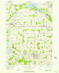 Albion Indiana Historical topographic map, 1:24000 scale, 7.5 X 7.5 Minute, Year 1956
