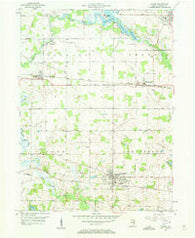 Albion Indiana Historical topographic map, 1:24000 scale, 7.5 X 7.5 Minute, Year 1956