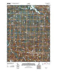Albion Indiana Historical topographic map, 1:24000 scale, 7.5 X 7.5 Minute, Year 2010