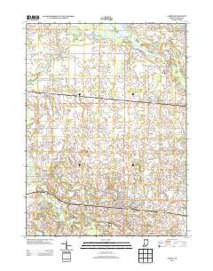 Albion Indiana Historical topographic map, 1:24000 scale, 7.5 X 7.5 Minute, Year 2013