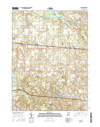Albion Indiana Current topographic map, 1:24000 scale, 7.5 X 7.5 Minute, Year 2016