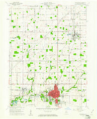 Alexandria Indiana Historical topographic map, 1:24000 scale, 7.5 X 7.5 Minute, Year 1960