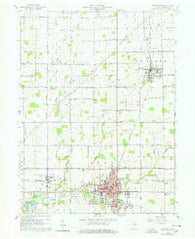 Alexandria Indiana Historical topographic map, 1:24000 scale, 7.5 X 7.5 Minute, Year 1960