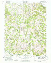 Alfordsville Indiana Historical topographic map, 1:24000 scale, 7.5 X 7.5 Minute, Year 1978