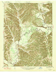 Allens Creek Indiana Historical topographic map, 1:24000 scale, 7.5 X 7.5 Minute, Year 1947