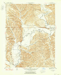 Allens Creek Indiana Historical topographic map, 1:24000 scale, 7.5 X 7.5 Minute, Year 1947