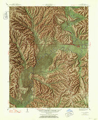 Allens Creek Indiana Historical topographic map, 1:24000 scale, 7.5 X 7.5 Minute, Year 1947
