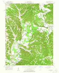 Allens Creek Indiana Historical topographic map, 1:24000 scale, 7.5 X 7.5 Minute, Year 1957